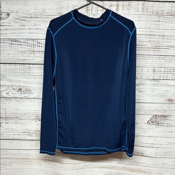 Paradise Collection Men's Blue Swim Shirt Medium - Picture 1 of 4